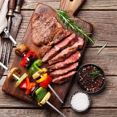 10pcs Bbq Metal Grill Skewers Needle Sticks Cooking Camping Barbeque Grill Accessories