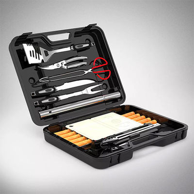 29pcs Stainless Steel Barbeque Tool Set Luxury Grill Kitchen Accessories Kit